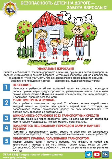 Безопасность детей на дороге - забота взрослых